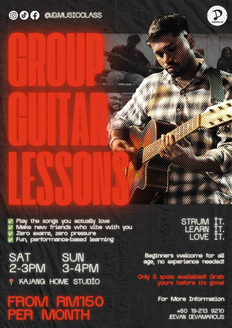 Group Guitar Classes poster 1