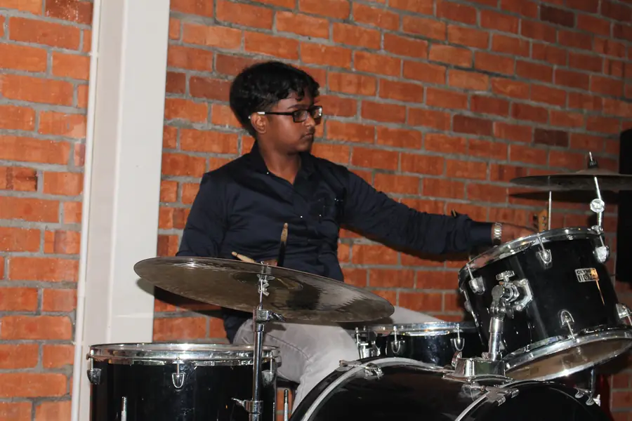 Young drummer at Live Concert 3.0